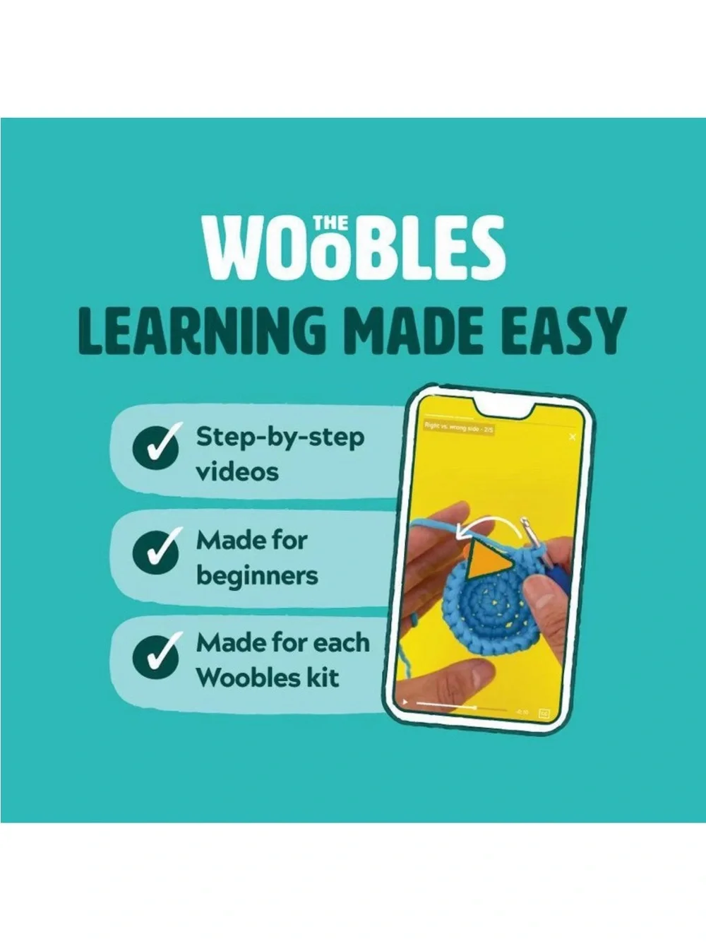 The Woobles Sam the Sloth Crochet Kit